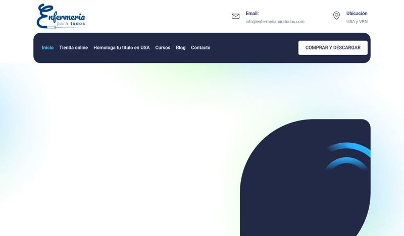 Sitio web de Enfermería para Todos desarrollado por Lulo Web