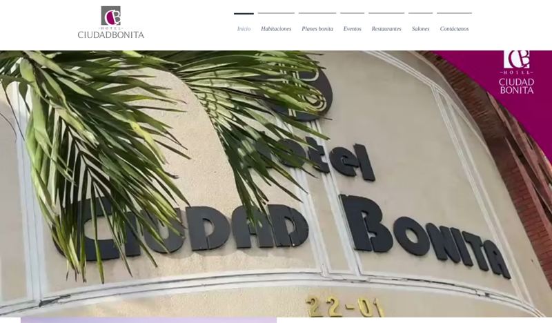 Sitio web de Hotel Ciudad Bonita desarrollado por Lulo Web